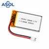 ASOL 381922 3.7V 180mAh Lithium Polymer Battery Cell