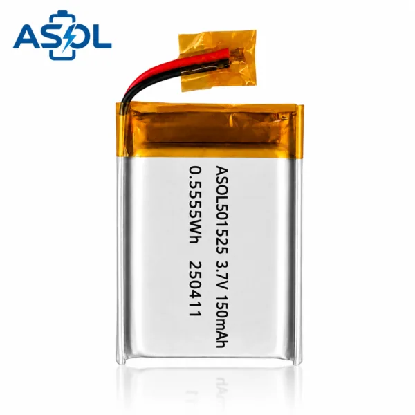 ASOL 501525 3.7V 150mAh Lithium Polymer Battery Cell