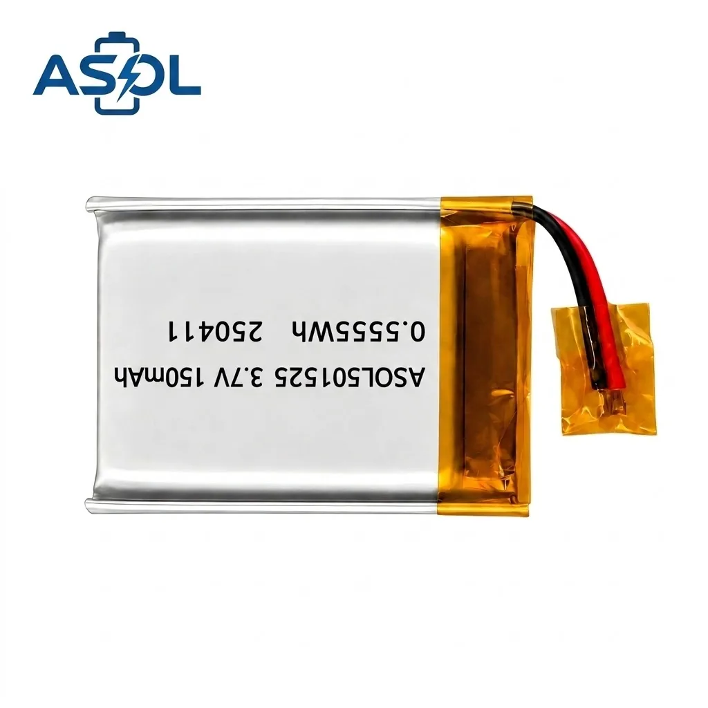 ASOL 501525 3.7V 150mAh Lithium Polymer Battery Cell - Image 3