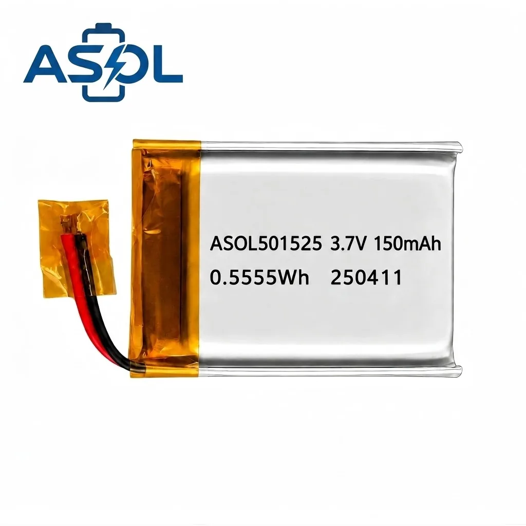 ASOL 501525 3.7V 150mAh Lithium Polymer Battery Cell - Image 2