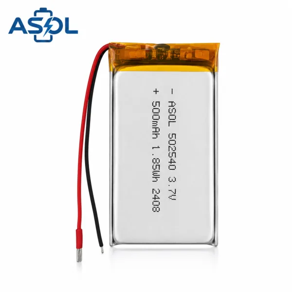 ASOL 502540 3.7V 500mAh Lithium Polymer Battery Cell