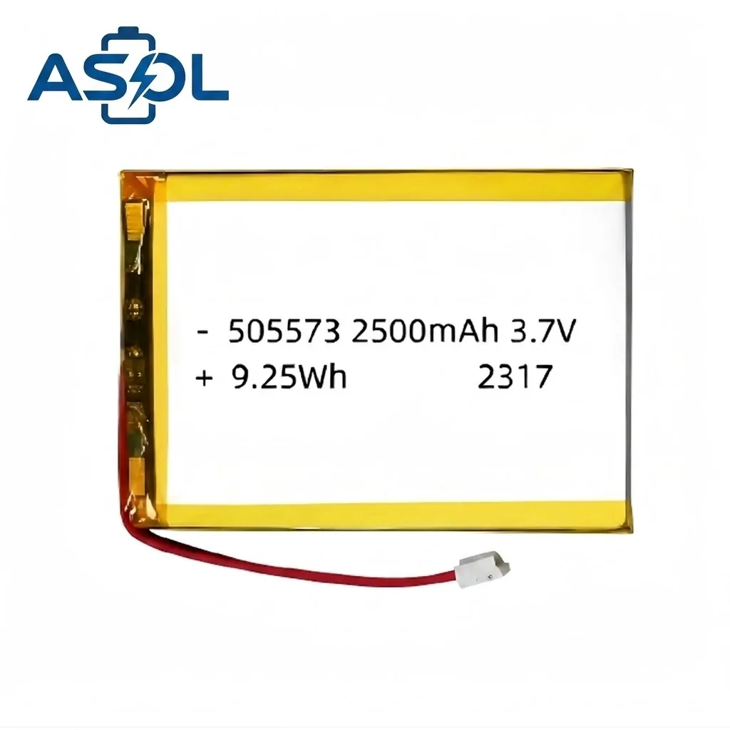 ASOL 505573 3.7V 2500mAh Lithium Polymer Battery Cell - Image 2