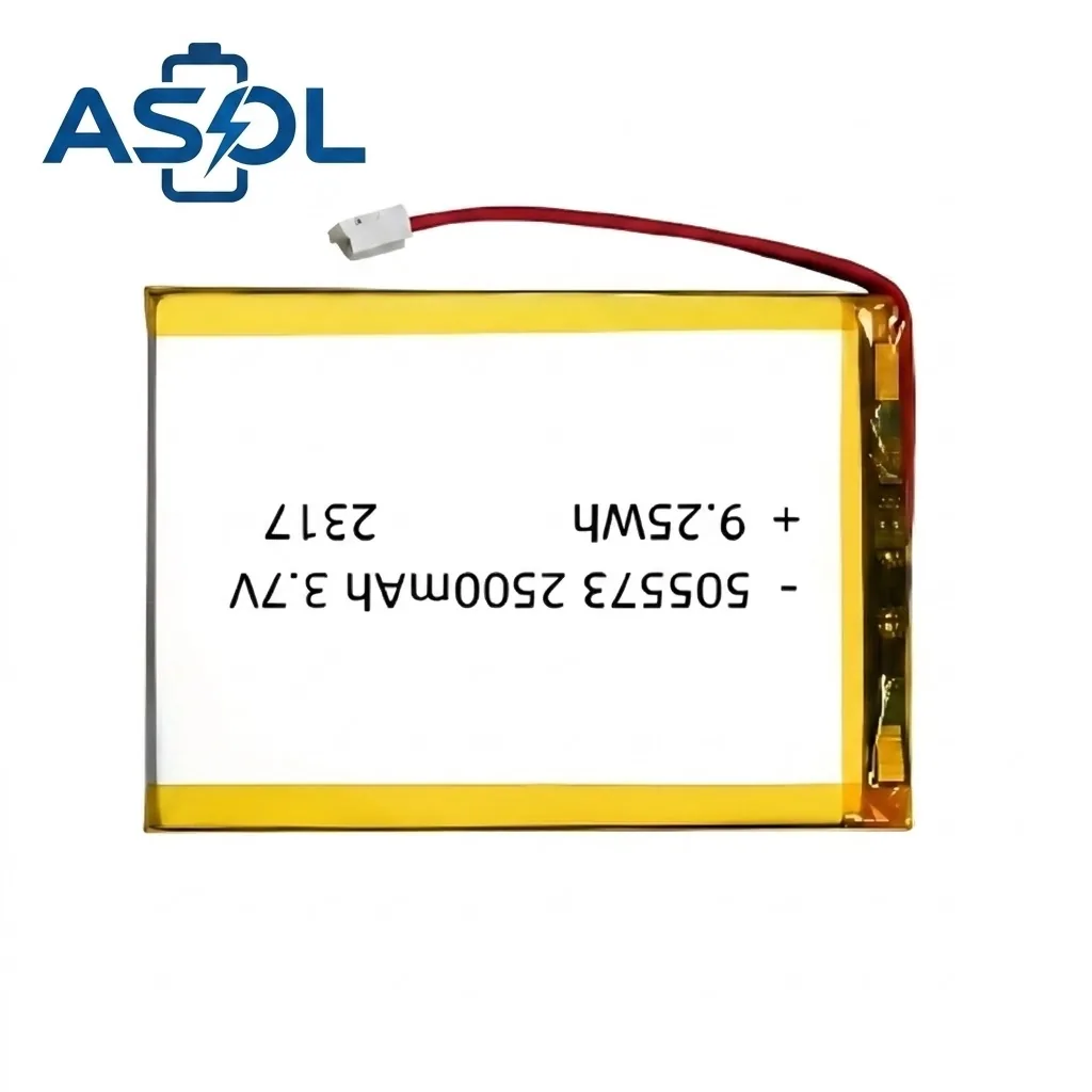 ASOL 505573 3.7V 2500mAh Lithium Polymer Battery Cell - Image 3