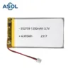 ASOL 553759 3.7V 1350mAh Lithium Polymer Battery Cell