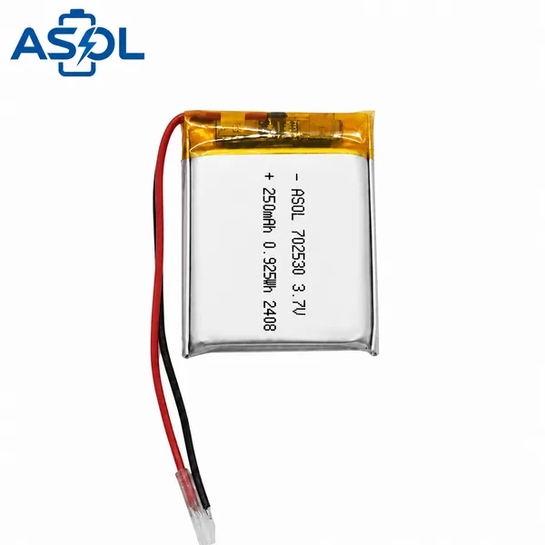 ASOL 702530 3.7V 250mAh Lithium Polymer Battery Cell