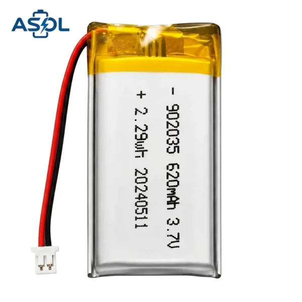 ASOL 902035 3.7V 620mAh Lithium Polymer Battery Cell