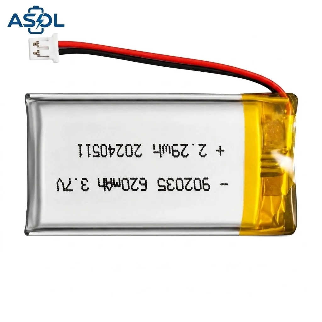 ASOL 902035 3.7V 620mAh Lithium Polymer Battery Cell - Image 3