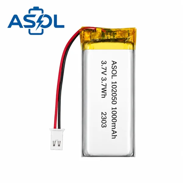 ASOL 102050 3.7V 1000mAh Lithium Polymer Battery Cell