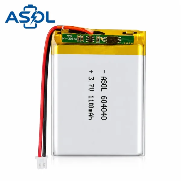 ASOL 604040 3.7V 1100mAh Lithium Polymer Battery Cell