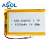 ASOL 606090 3.7V 4000mAh Lithium Polymer Battery Cell