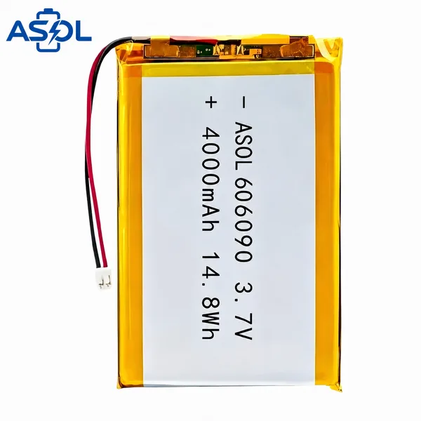 ASOL 606090 3.7V 4000mAh Lithium Polymer Battery Cell