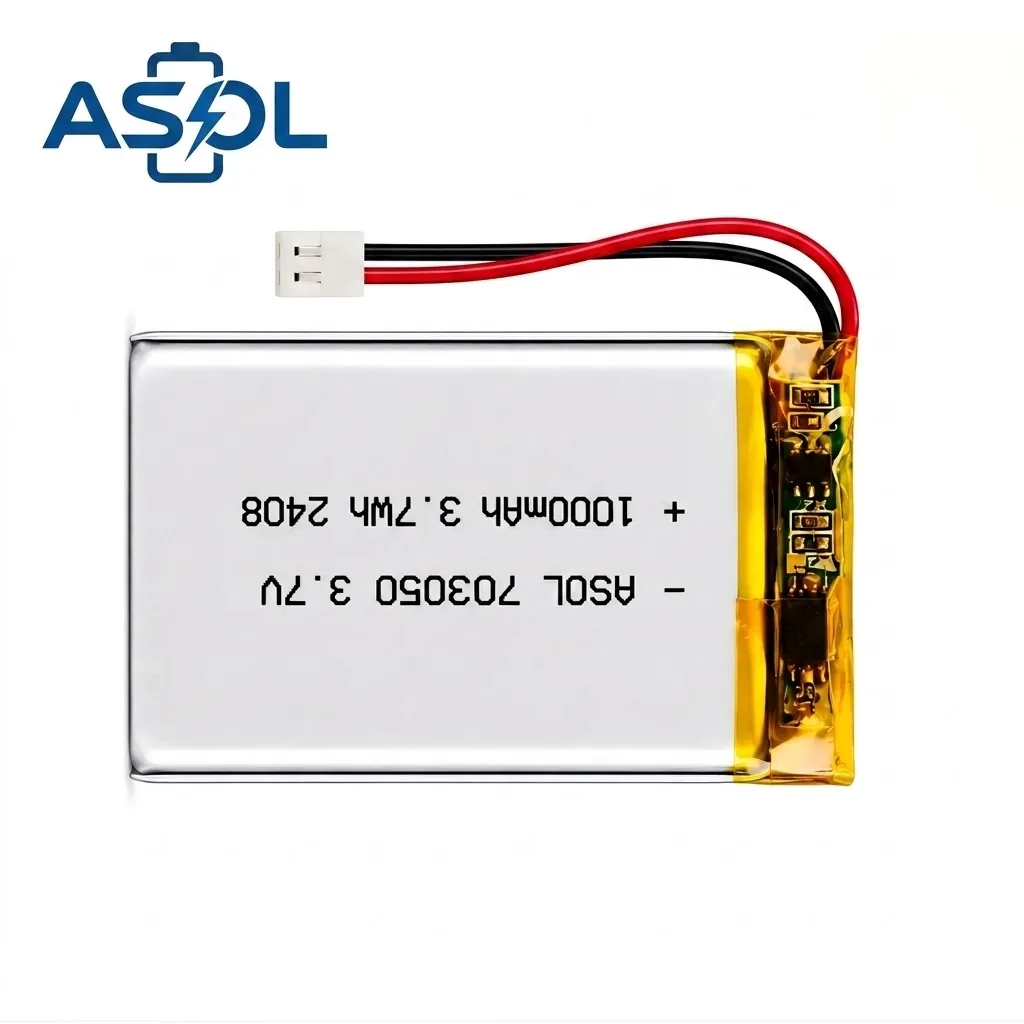 ASOL 703050 3.7V 1000mAh Lithium Polymer Battery Cell - Image 3