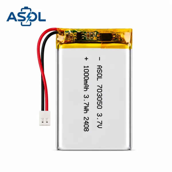 ASOL 703050 3.7V 1000mAh Lithium Polymer Battery Cell
