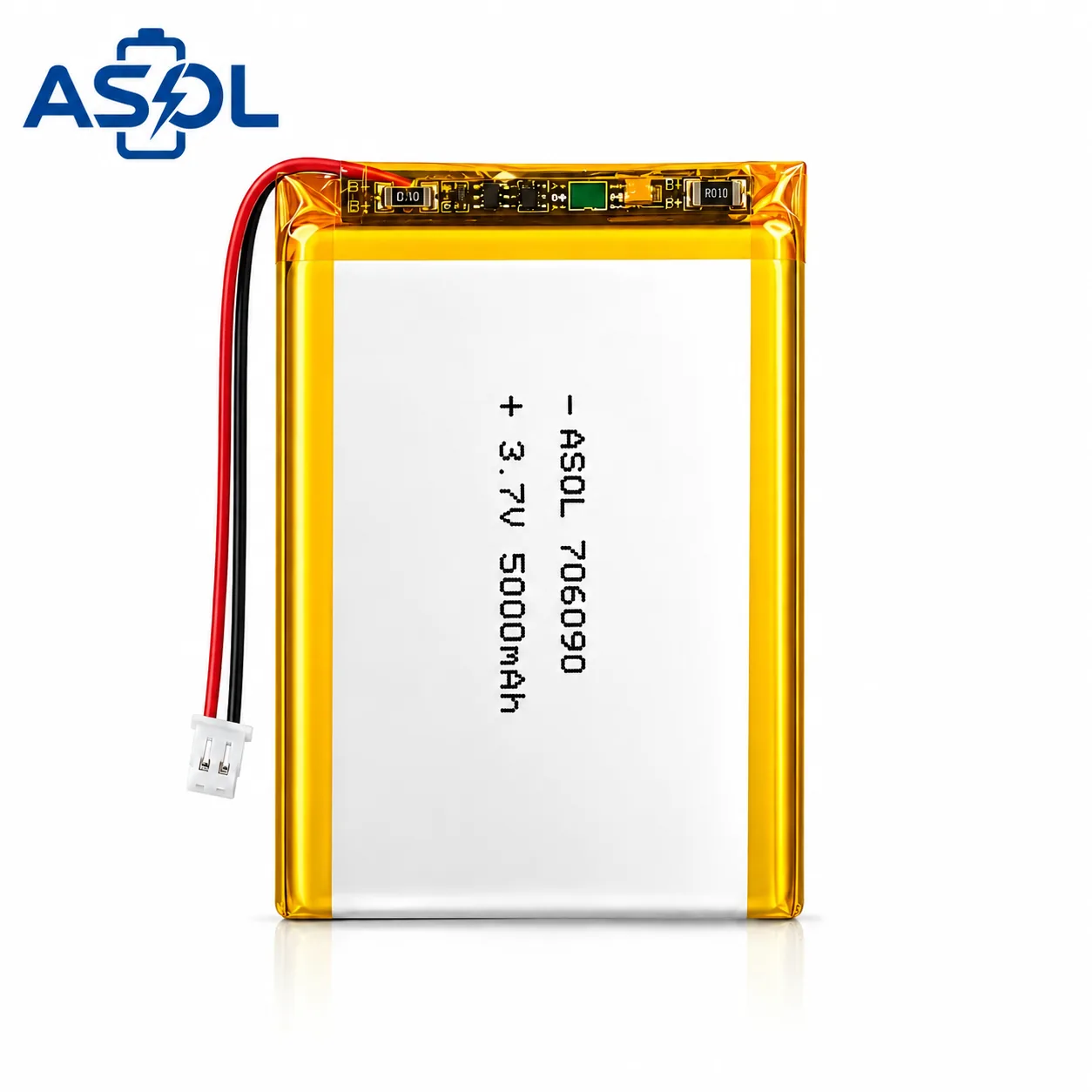 ASOL 706090 3.7V 5000mAh Lithium Polymer Battery Cell