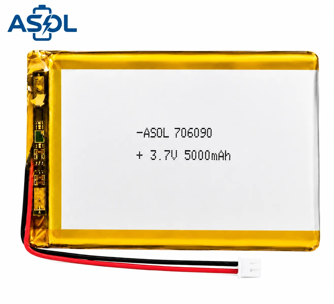 ASOL 706090 3.7V 5000mAh Lithium Polymer Battery Cell - Image 2