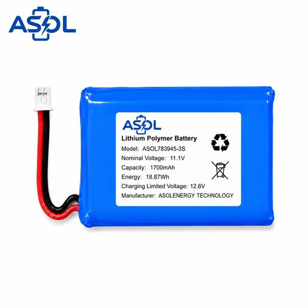 ASOL 783945-3S 11.1V 1700mAh Lithium Polymer Battery Pack