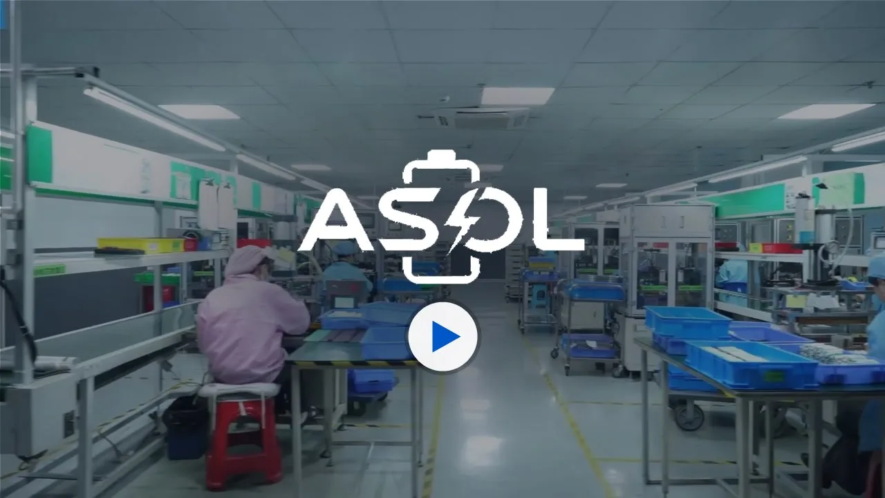 ASOL lithium battery factory and custom battery pack manufacturing