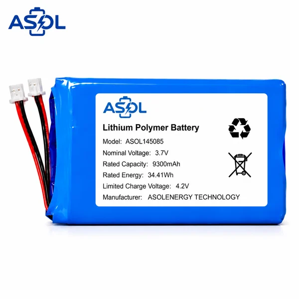 ASOL 145085 3.7V 9300mAh Lithium Polymer Battery Pack